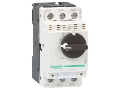 SCHNEIDER ELECTRIC Oikosulkulaukaisin pyörivällä kahvalla 32A Icu 50kA/400V Moottorisuojiin, joissa käytetään erikseen asennettavaa lämpörelettä