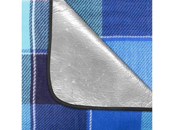 Spokey Picnic Flannel, 150 x 180 cm, Blå, Mønster, Polyvinylklorid (PVC), 380 mm, 230 mm