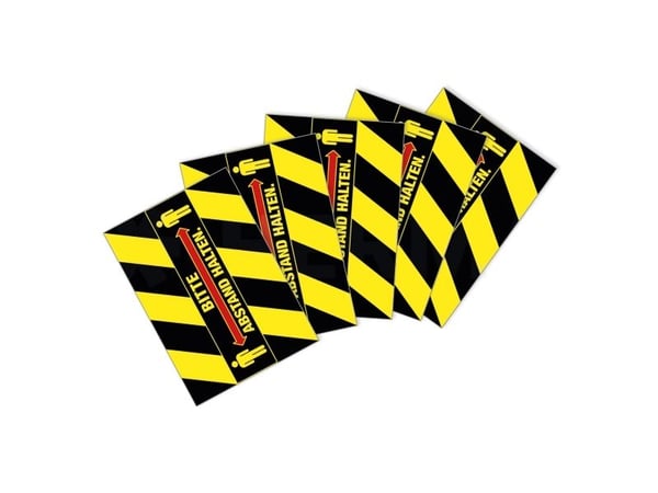 HERMA 12918, Sort, Rød, Gult, Rektangel, Avtagbar, Matte, 297 mm, 70 mm