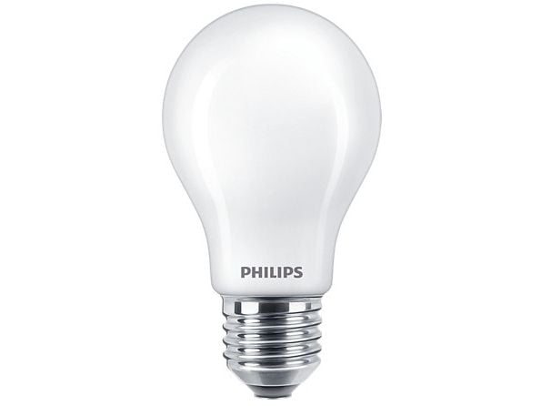 Philips LED Classic - LED-glödlampa - form: A60 - glaserad finish - E27 - 7.5 W (motsvarande 60 W) - klass F - varmvitt/flammljus - 2200/2500/2700 K
