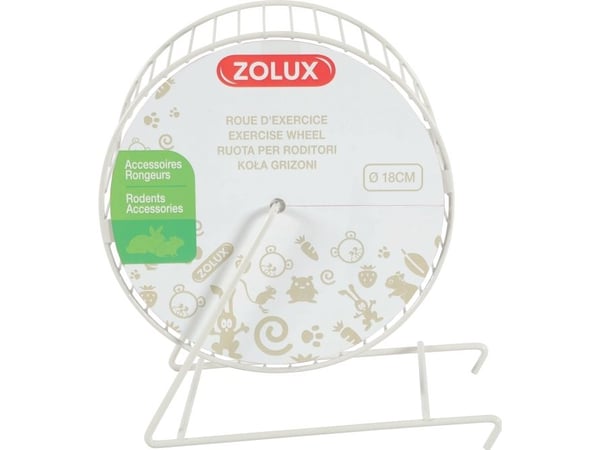 Zolux metallhjul for gnagerbur 18 cm, beige