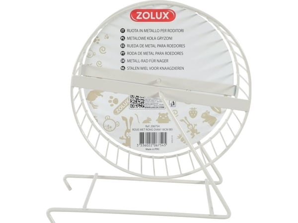 Zolux metallhjul for gnagerbur 18 cm, beige