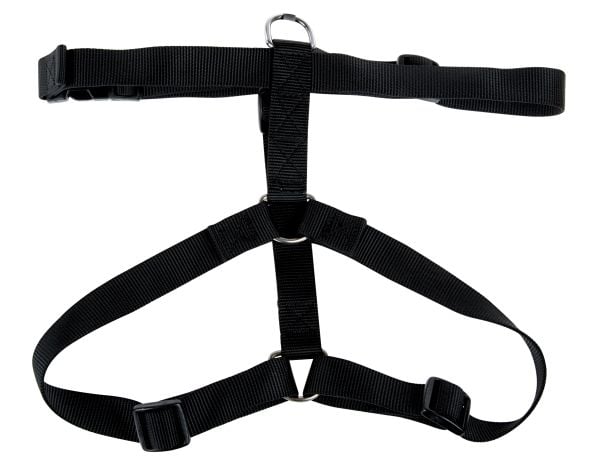 Zolux hundesele i nylonbånd 50/90 cm 25 mm farge svart
