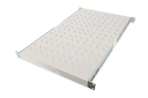 Digitus DN-19 TRAY-1-1000 - Rack-hylle - RAL 7035 - 1U - 19"