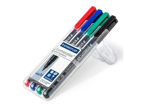 Permanenttikynä STAEDTLER® Lumocolor® 317 M, medium, pakkaus 4 stk.