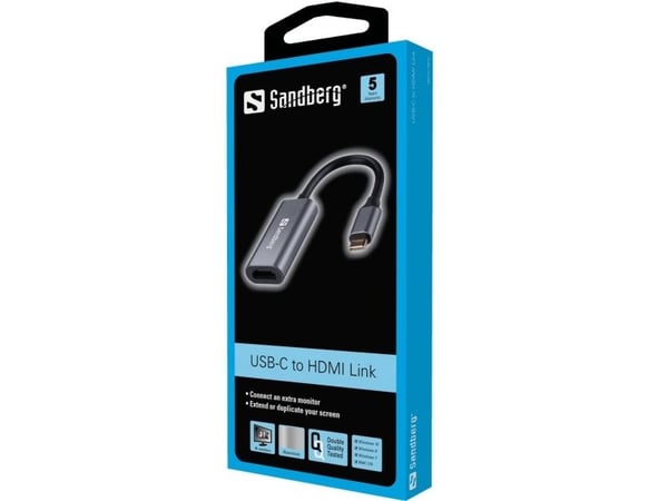 Sandberg Adapter USB-C til HDMI - 4K