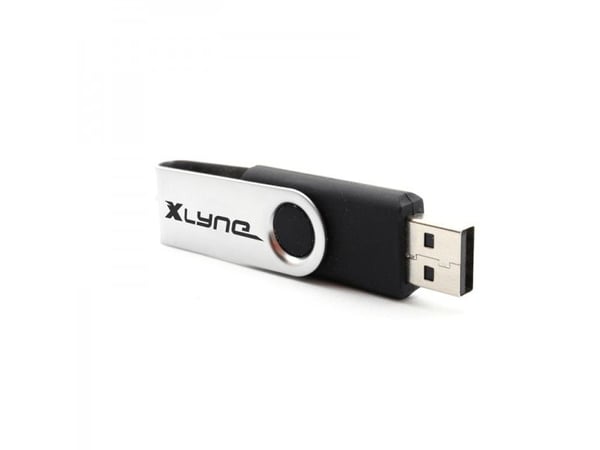 xlyne Swing, 2 GB, USB Type-A, 2.0, 8 MB/s, Svirvel, Sort, Sølv