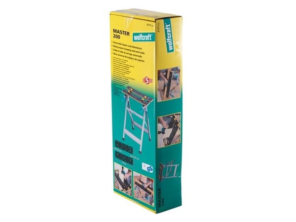 wolfcraft GmbH MASTER 200, Sagkrakk, MDF, Aluminium, Sort, 180 kg, 14,5 cm, 36,5 cm
