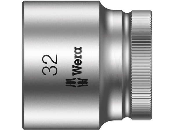 Wera 8790 HMC, 1 stykker, Sekskantet, 76,2 / 2 mm (3 / 2"), Kromvanadiumstål, Grå, ISO 2725