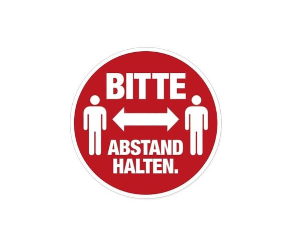 HERMA 12921, Rød, Hvit, Rund, Avtagbar, Matte, 20 cm, 5 stykker