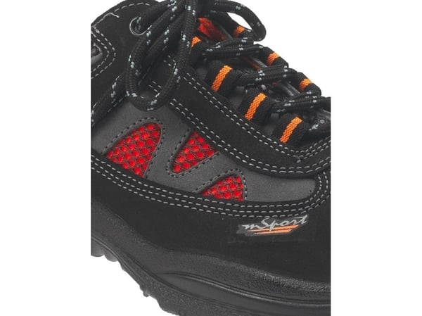 Ejendals Jalas 3468A Light Sport, Unisex, Voksen, Sort, Oransje, Lisselukking, Polyuretan (PU), Lær, Tekstil