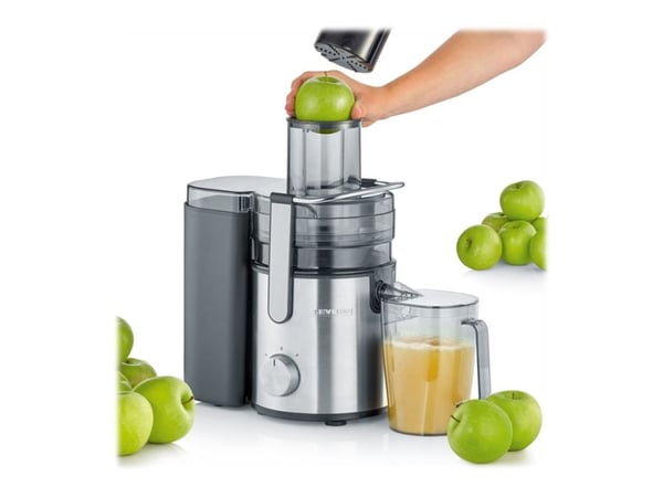 SEVERIN ES 3570 - Juicemaskin - 1.1 liter - 800 W - rustfritt stål / svart