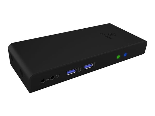 ICY BOX IB-DK2251AC - Dockningsstation - USB-C / USB 3.0 - 2 x HDMI - 1GbE