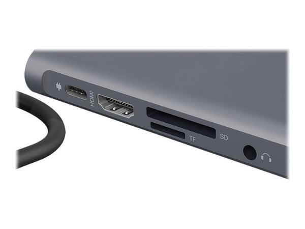 ICY BOX IB-DK4040-CPD - Dokkingstasjon - USB-C - VGA, HDMI