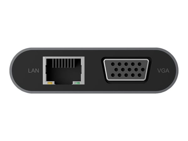 ICY BOX IB-DK4040-CPD - Dokkingstasjon - USB-C - VGA, HDMI
