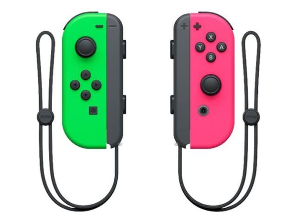 NINTENDO Joy-Con (L)/(R) - Håndkonsoll - trådløs - neongrønt, neonrosa (en pakke 2) - for Nintendo Switch
