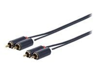 VivoLink - Lydkabel - RCA x 2 hann til RCA x 2 hann - 10 m - dobbeltisolert