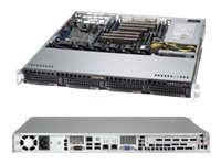 Supermicro SC813M FTQC-505CB - Kan monteras i rack 1U - ATX - SATA/SAS - hot-swap 500 Watt - svart