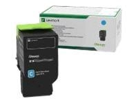 Lexmark - Ultra High Yield - cyan - original - tonerpatron LCCP, LRP - for Lexmark CS521dn, CS622de, CX622ade, CX622de, CX625ade, CX625adhe, CX625de