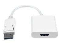 MicroConnect - Videoadapter - DisplayPort han til HDMI hun - hvid - 4K-tuki, aktiivinen