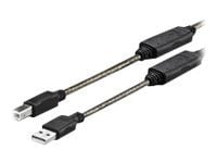 VivoLink - USB-kabel - USB (hann) til USB-type B (hann) - USB 2.0 - 20 m - aktiv