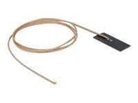 DeLOCK WLAN 802.11 ac/ax/a/h/b/g/n Antenne MHF I plugg 0,5 - 1,2 dBi RG-178 1 m PCB intern selvklebende - Antenne - Smart Home - 0,5 - 1,2 dBi - se...