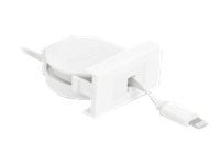 DeLOCK 81331, 0,62 m, Lightning, USB A, Uros, Uros, Valkoinen