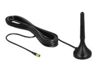 DeLOCK LTE antenni - Antenni - Älykäs koti - 1-2 dBi - ympärisäteilevä - Sisä- / ulkokäyttöön, magneettikiinnitteinen - musta
