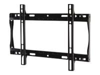 Peerless PARAMOUNT Universal Flat Wall Mount PF640 - Monteringssett (veggplate, brakettadapter) - for LCD-skjerm - smeltet epoksy - glanssvart - sk...