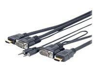 VivoLink Pro - HDMI-kaapeli - HD-15 (VGA), minipuhelin stereo 3,5 mm, HDMI han til HD-15 (VGA), minipuhelin stereo 3,5 mm, HDMI han - 3 m VivoLink Pro - HDMI-kaapeli - HD-15 (VGA), minipuhelin stereo 3,5 mm, HDMI han til HD-15 (VGA), minipuhelin stereo 3,5 mm, HDMI han - 3 m