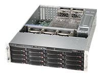 Supermicro SC836 BA-R920B - Kan monteras i rack 3U - utökad ATX - SAS - hot-swap 920 Watt - svart - USB/seriell Supermicro SC836 BA-R920B - Kan monteras i rack 3U - utökad ATX - SAS - hot-swap 920 Watt - svart - USB/seriell