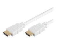 MicroConnect - HDMI-kabel med Ethernet - HDMI hane till HDMI hane - 1.5 m - vit