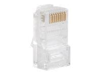 Lanberg PLU-5000, RJ-45, Läpinäkyvä, Cat5e, U/UTP (UTP), 100 kpl, Muovipussi