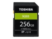 Toshiba High Speed N203 - Flashhukommelseskortti - 256 GB - UHS-I U1 / Class10 - SDXC UHS-I - lajittelu