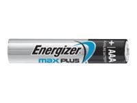 Batteri, Energizer Alkaline Max Plus, AAA, 1,5 V, 4 stk
