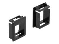 Delock - Modulenhet for platetrykklåsholder - case mountable - svart (en pakke 4)