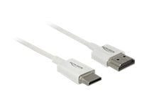 DeLOCK Slim High Quality - HDMI ja Ethernet-kaapeli - HDMI (M) - mini HDMI (M) - 2.0m - kolminkertainen eristys - valkoinen - 4K tuki (85144) DeLOCK Slim High Quality - HDMI ja Ethernet-kaapeli - HDMI (M) - mini HDMI (M) - 2.0m - kolminkertainen eristys - valkoinen - 4K tuki (85144)