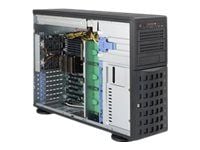 Supermicro SC745 BTQ-R920B - Tower 4U - utvidet ATX (E-ATX) - SATA/SAS - hot-swap 920 watt - svart - USB