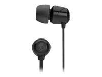 Skullcandy Jib - Ørepropper med mikrofon - i øret - kablet - 3,5 mm jakk - lydisolerende - svart