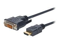 VivoLink Pro - Adapterkabel - DVI-D hann til HDMI hann - 2 m - skjermet - svart - formstøpt, tommelskruer