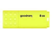 GOODRAM UME2 - USB flash-enhet - 8 GB - USB 2.0 - gul
