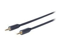 VivoLink - Lydkabel - mini-phone stereo 3.5 mm hann til mini-phone stereo 3.5 mm hann - 10 m - dobbeltisolert - svart