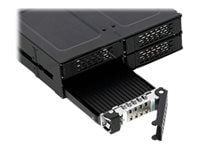 Icy Dock MB705M2P-B, SSD-skap, M.2, M.2, 32 Gbit/sek., Sort