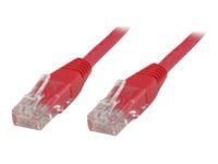 MicroConnect - Nettverkskabel - RJ-45 (hann) til RJ-45 (hann) - 1.5 m - UTP - CAT 6 - halogenfri, flertrådet - rød