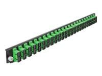 Delock - Fiber-optic splice box rack mount panel - front - SC SM X 24 - grønn - 1U - 19"