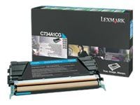 Lexmark C734A1CG, 6000 sivua, Syaani, 1 kpl