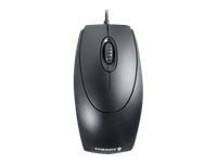 CHERRY WheelMouse - Mus - høyre- og venstrehåndet - optisk - 3 knapper - kablet - PS/2, USB - svart
