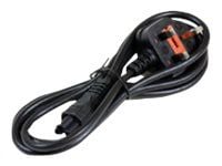 MicroConnect - Strömkabel - ström till IEC 60320 C5 - 2 m - svart - Storbritannien