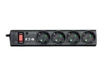 Eaton Protection Strip PS4D - Overspenningsavleder - AC 220-250 V - 2500 watt - utgangskontakter: 4 - svart