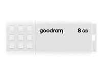 GOODRAM UME2 - USB flash-enhet - 8 GB - USB 2.0 - vit